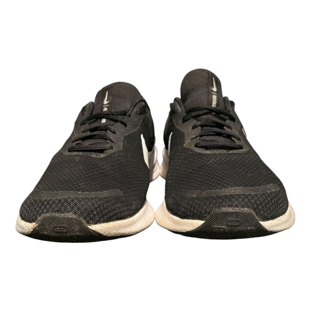 Nike Revolution 7 Men’s size 9 Wide Black White Mesh Running Sneakers - Picture 3 of 9